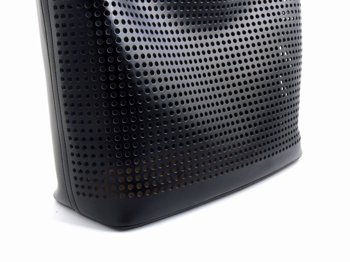 Shopping Bag in Pelle Nera Pollini Studio