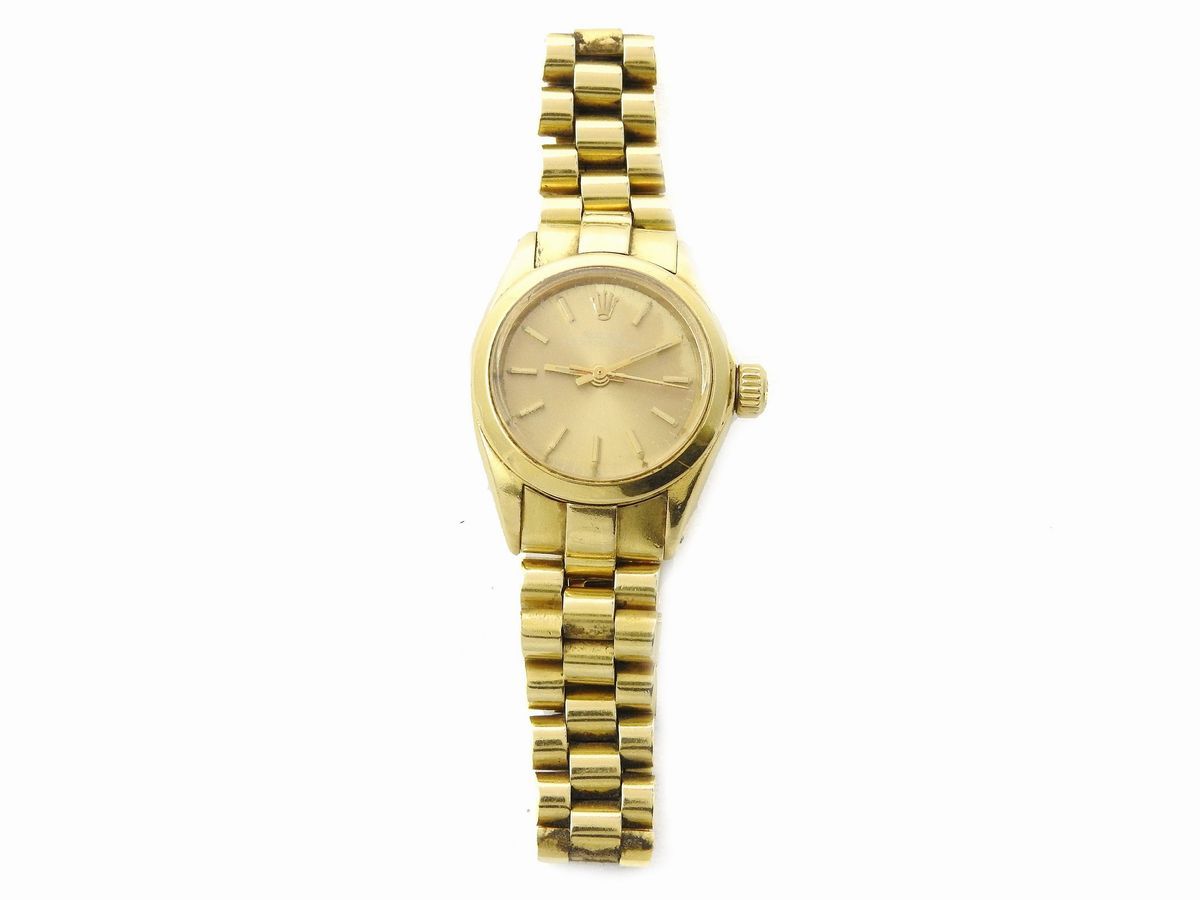 Orologio da Polso per Donna Rolex Oyster Perpetual in Oro Giallo