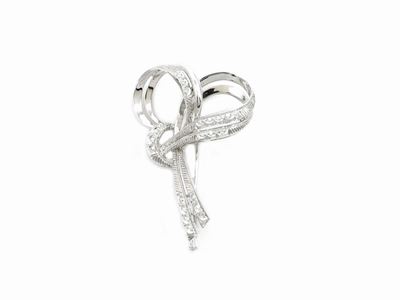 Spilla in Oro Bianco con Diamanti