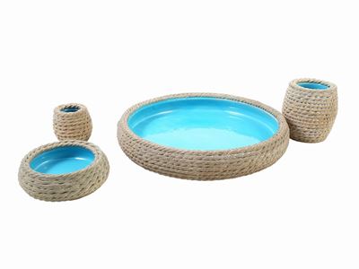 Set da Scrivania in Ceramica, Zaccagnini