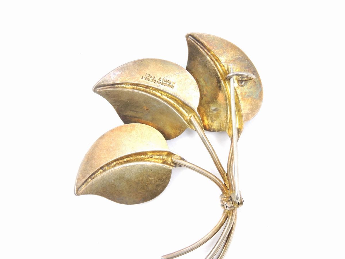 Coppia di Spille in Argento e Smalto Guilloche, Hans Myhre