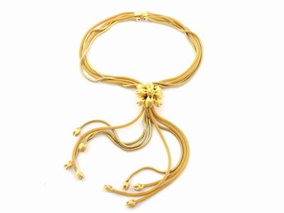 Collana Saliscendi in Metallo Dorato