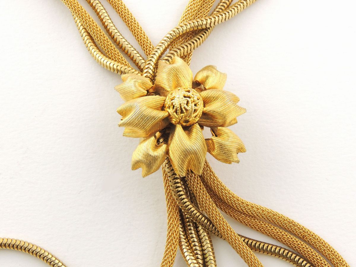Collana Saliscendi in Metallo Dorato