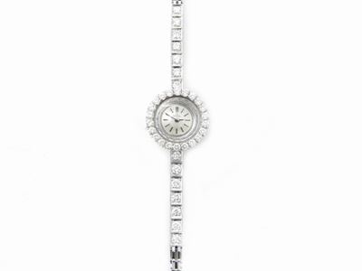Orologio da Polso per Donna Omega in Oro Bianco con Diamanti