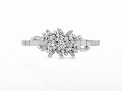 Bracciale in Oro Bianco con Diamanti