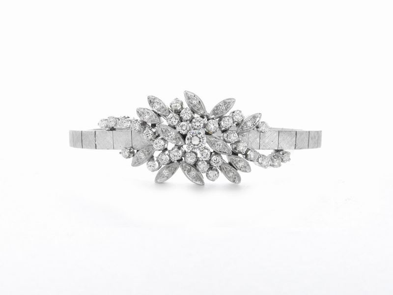 Bracciale in Oro Bianco con Diamanti