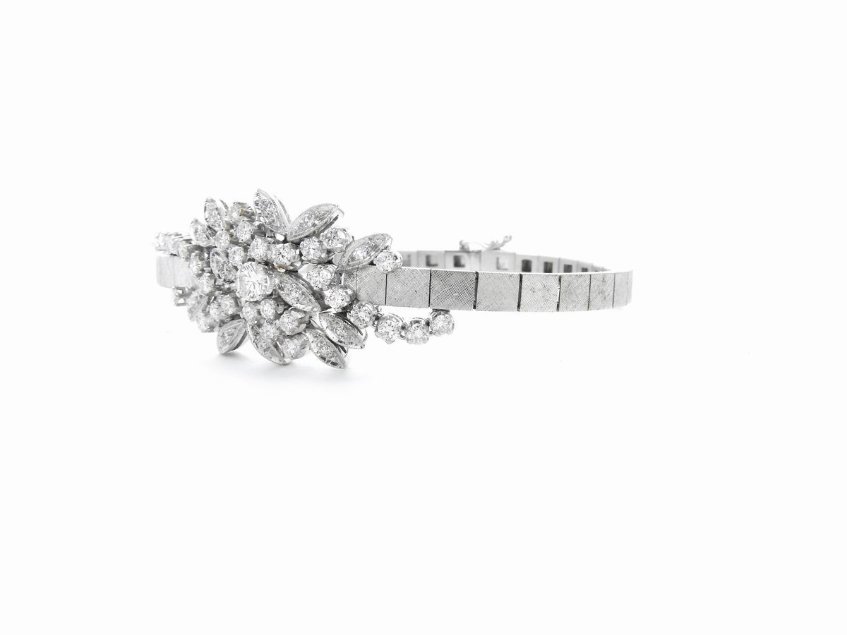 Bracciale in Oro Bianco con Diamanti