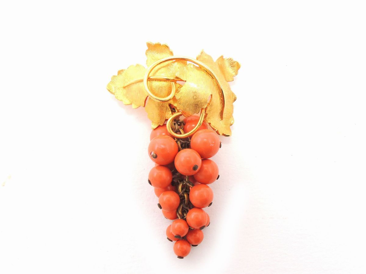 Parure in Metallo Dorato e Vetro