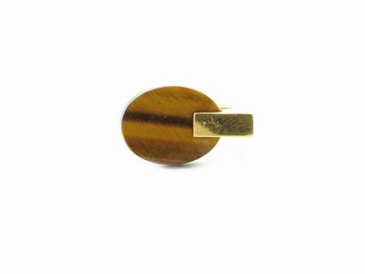 Anello Tiffany & Co in Oro Giallo con Quarzo Occhio di Tigre