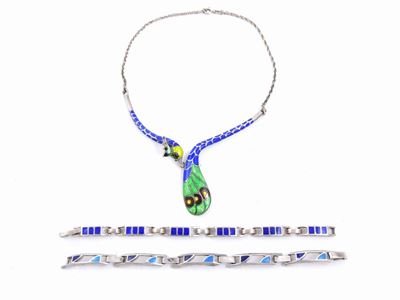 Lotto di Bijoux in Agento e Smalto