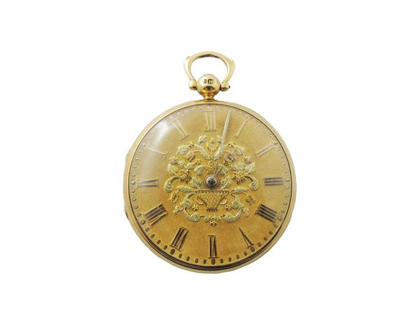 Yellow gold William Francis pocket watch