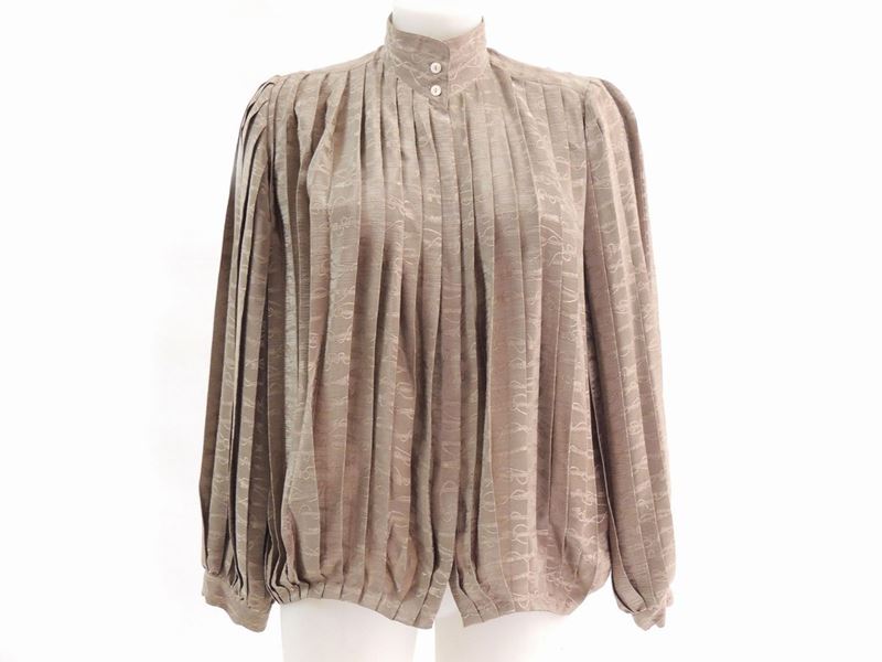 Camicia in Seta Tortora, Gucci