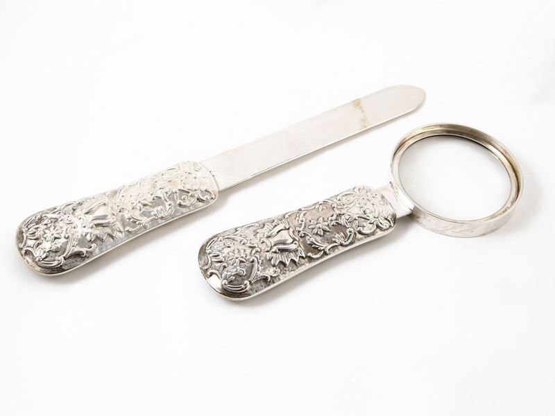 Set da Scrivania in Argento 925/1000