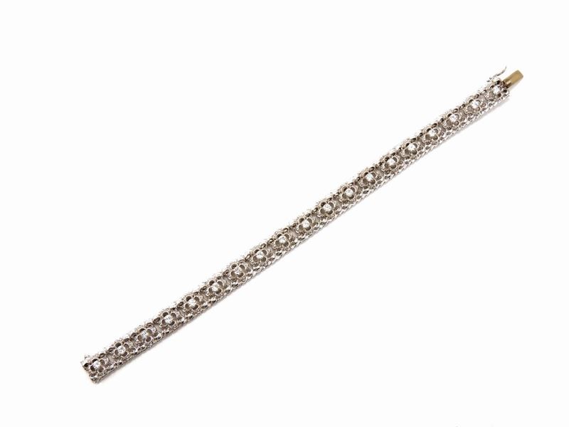 Bracciale in Oro Bianco con Diamanti