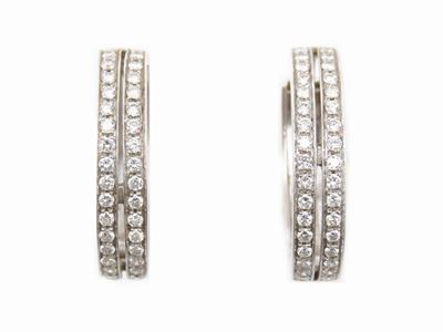 Orecchini in Oro Bianco con Diamanti