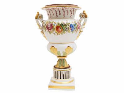 Grande Vaso Mediceo in Porcellana Policroma, Sevres