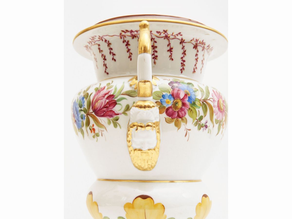 Grande Vaso Mediceo in Porcellana Policroma, Sevres