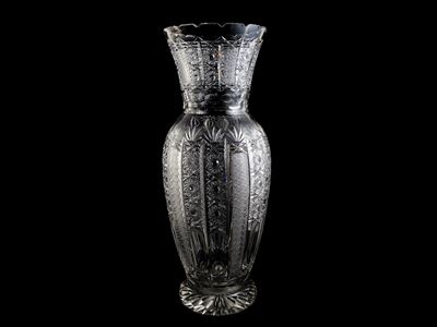 Grande Vaso a Balaustro in Cristallo