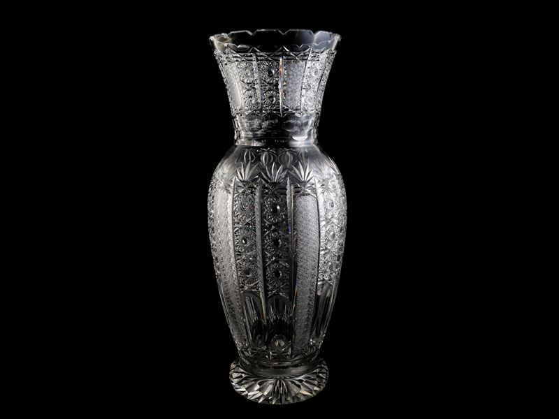 Grande Vaso a Balaustro in Cristallo