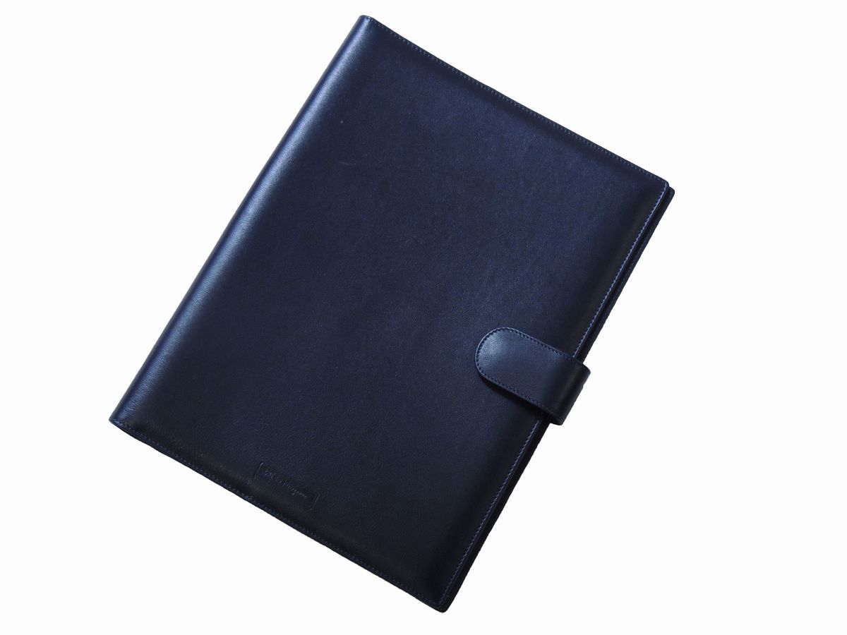 Porta Documenti in Pelle Blu, Salvatore Ferragamo