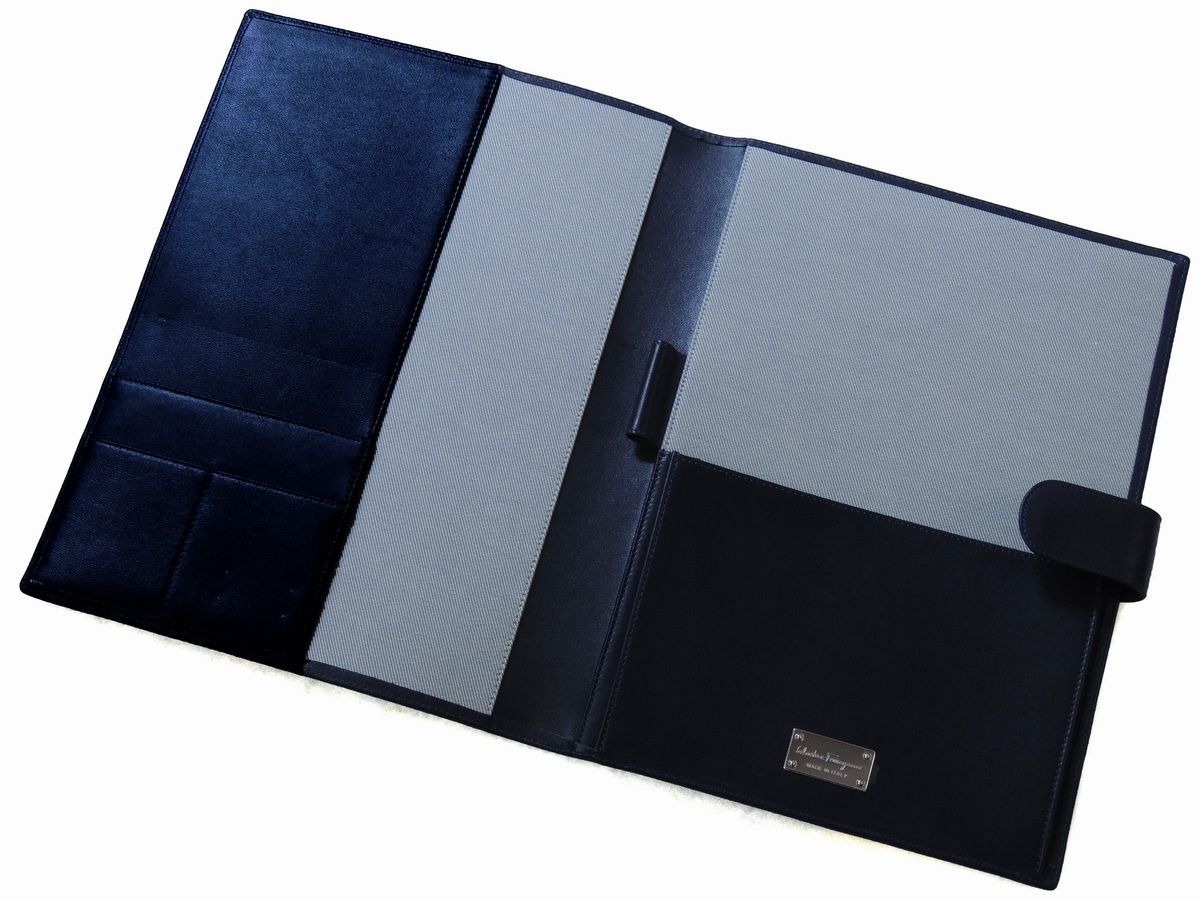 Porta Documenti in Pelle Blu, Salvatore Ferragamo