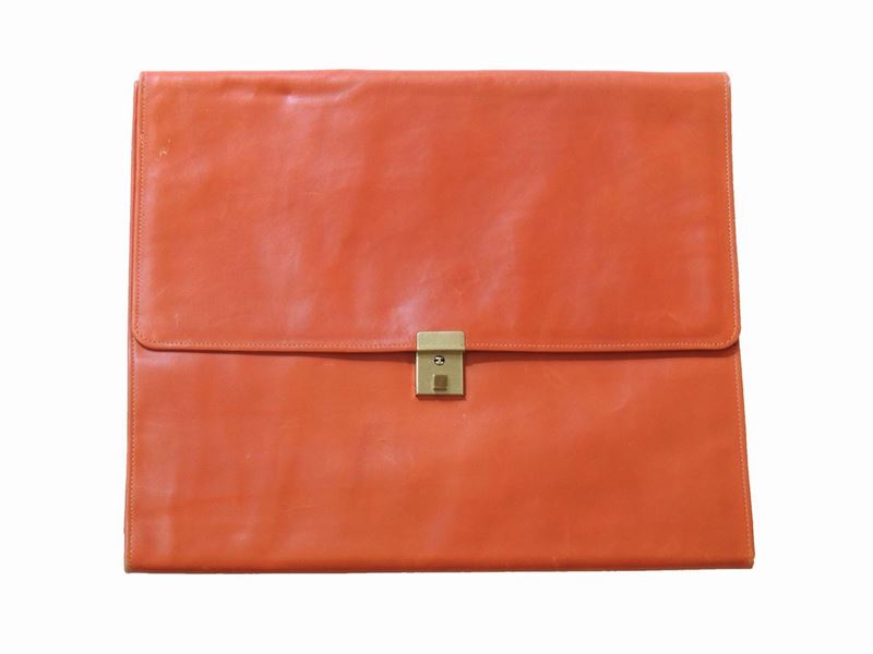 Porta Documenti in Pelle Color Cuoio, Cerruti