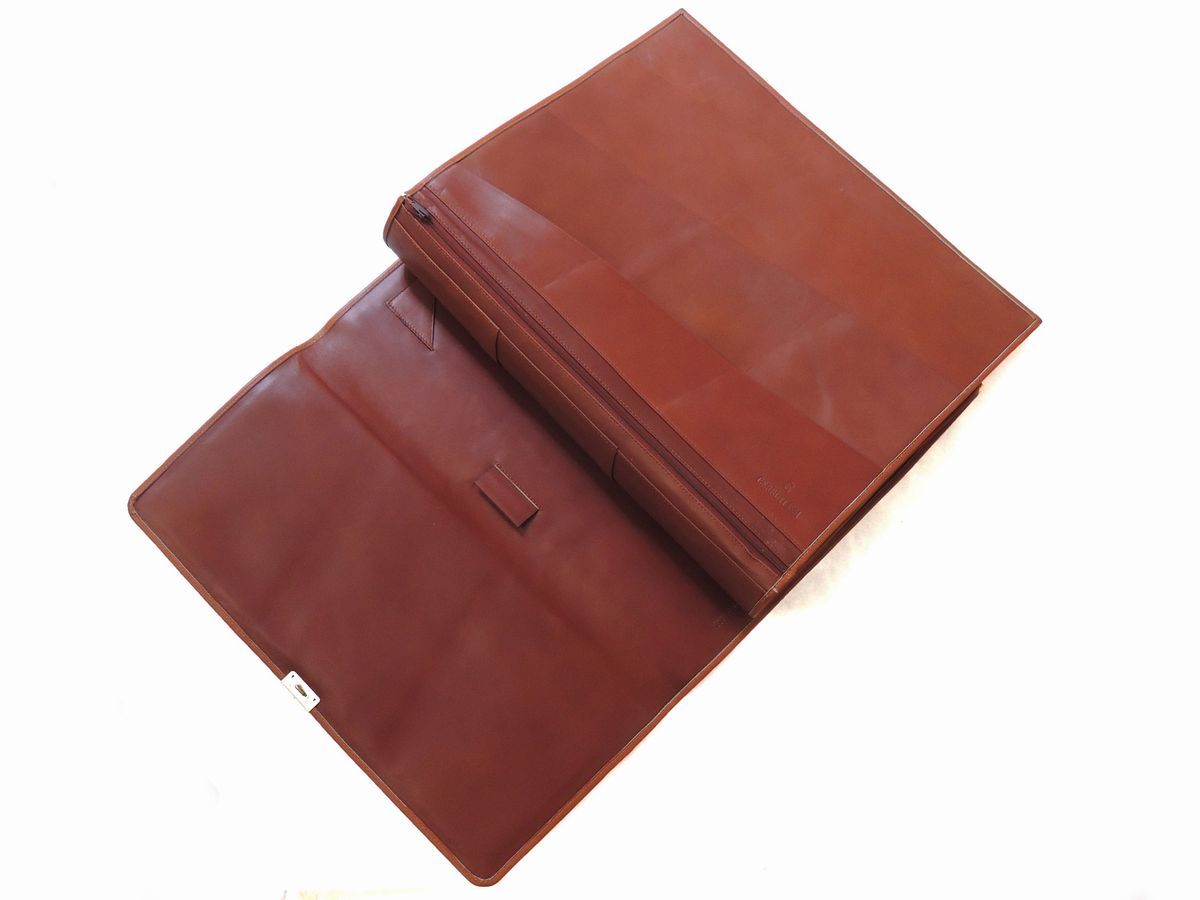 Porta Documenti in Pelle Color Cuoio, Cerruti