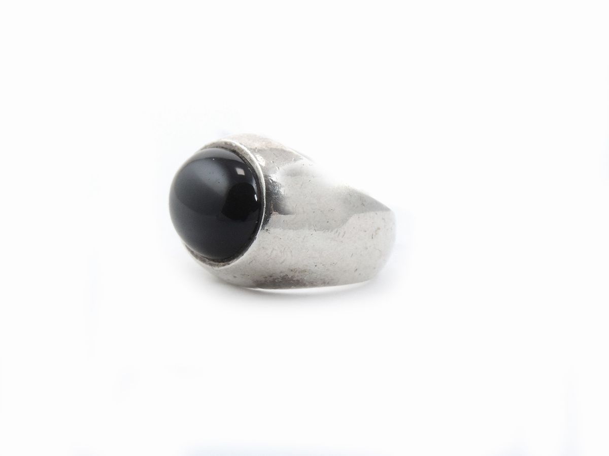 Anello in Argento e Onice, Gucci