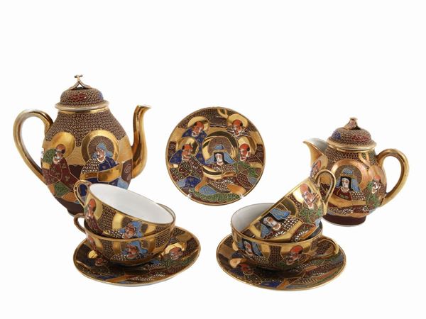 Servito da tè in porcellana  (Giappone, prima metà del XX secolo)  - Asta L'Arte di Arredare - Maison Bibelot - Casa d'Aste Firenze - Milano