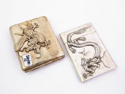 Due Scatole Portasigarette in Argento