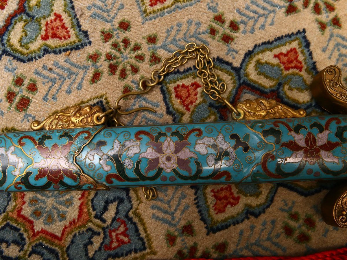 Spada Ornamentale in Smalti Cloisonné