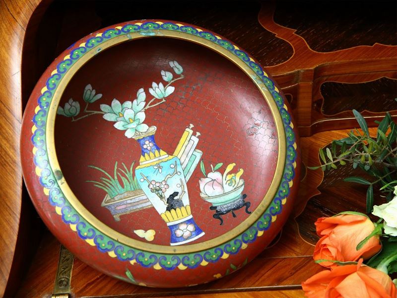 Ciotola in Smalti Cloisonné