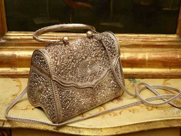 Handbag in 925/1000 sterling silver
