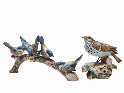 Due Gruppi Ornamentali in Ceramica