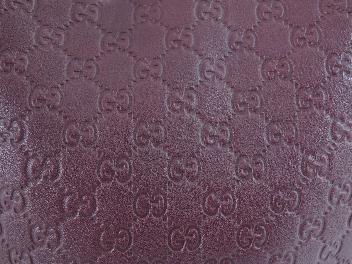 Borsa a Spalla in Pelle Bordeaux, Gucci