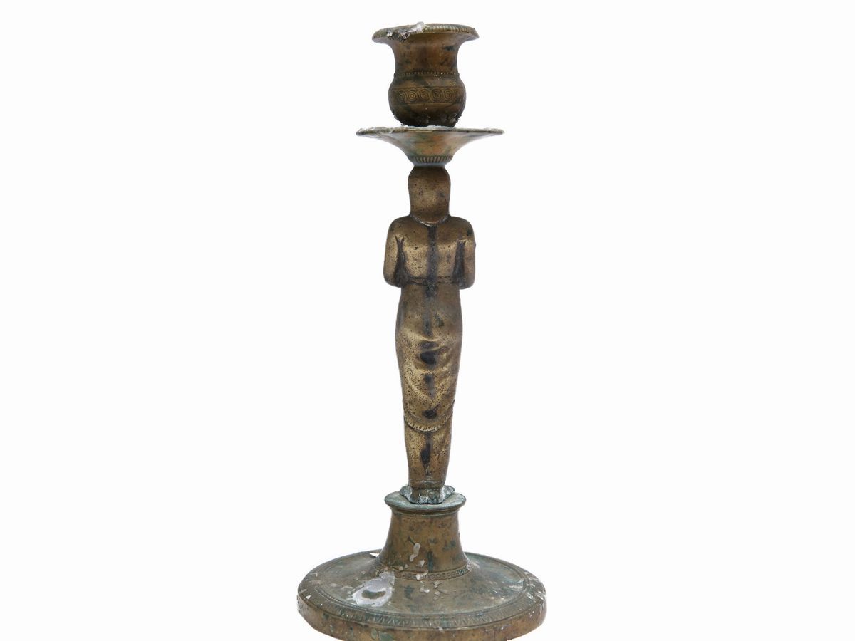 Coppia di Candelieri Retour D'egypte in Ottone