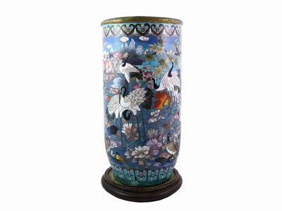 Ombrelliera a Cilindro in Smalti Cloisonné