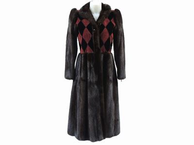 Pelliccia in Visone Marrone e Camoscio, Yves Saint Laurent