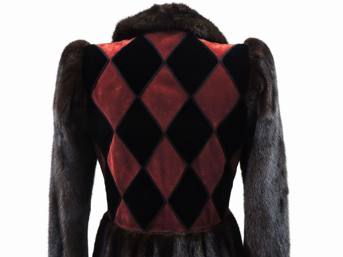 Pelliccia in Visone Marrone e Camoscio, Yves Saint Laurent