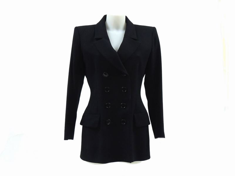Giacca in Lana Nera, Yves Saint Laurent