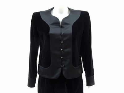 Tailleur in Velluto e Seta, Yves Saint Laurent Rive Gauche