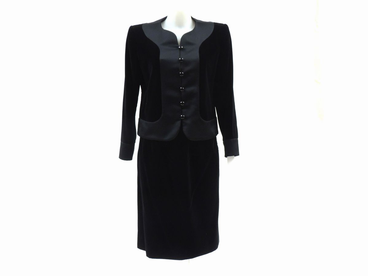 Tailleur in Velluto e Seta, Yves Saint Laurent Rive Gauche