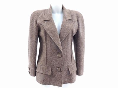 Tailleur in Lana Marrone, Valentino