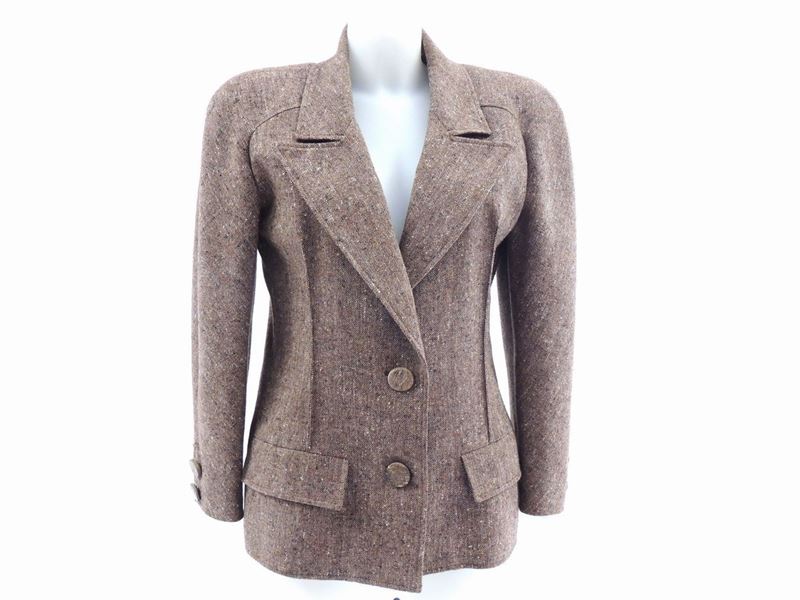 Tailleur in Lana Marrone, Valentino