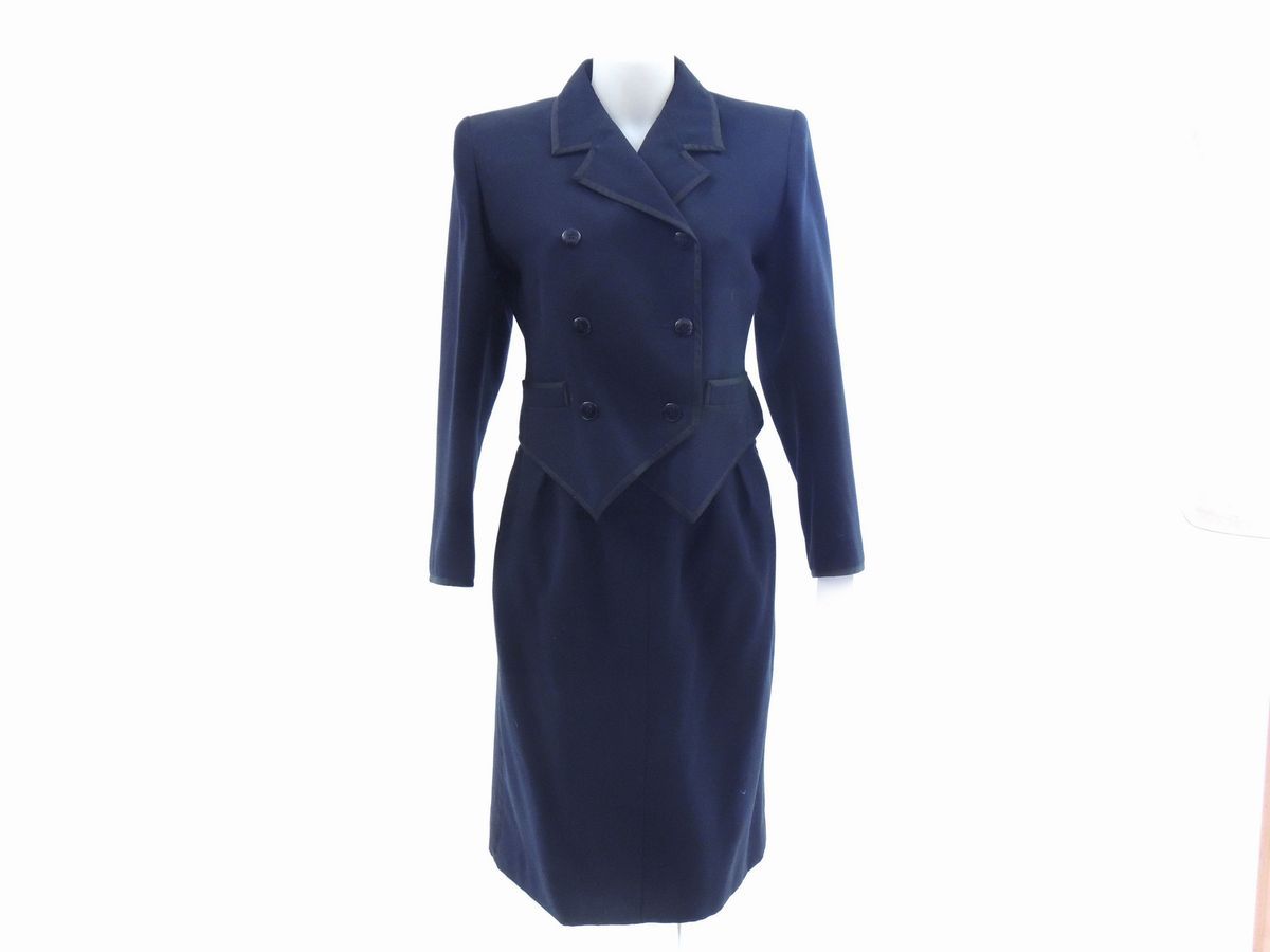 Tailleur in Lana Blu, Yves Saint Laurent