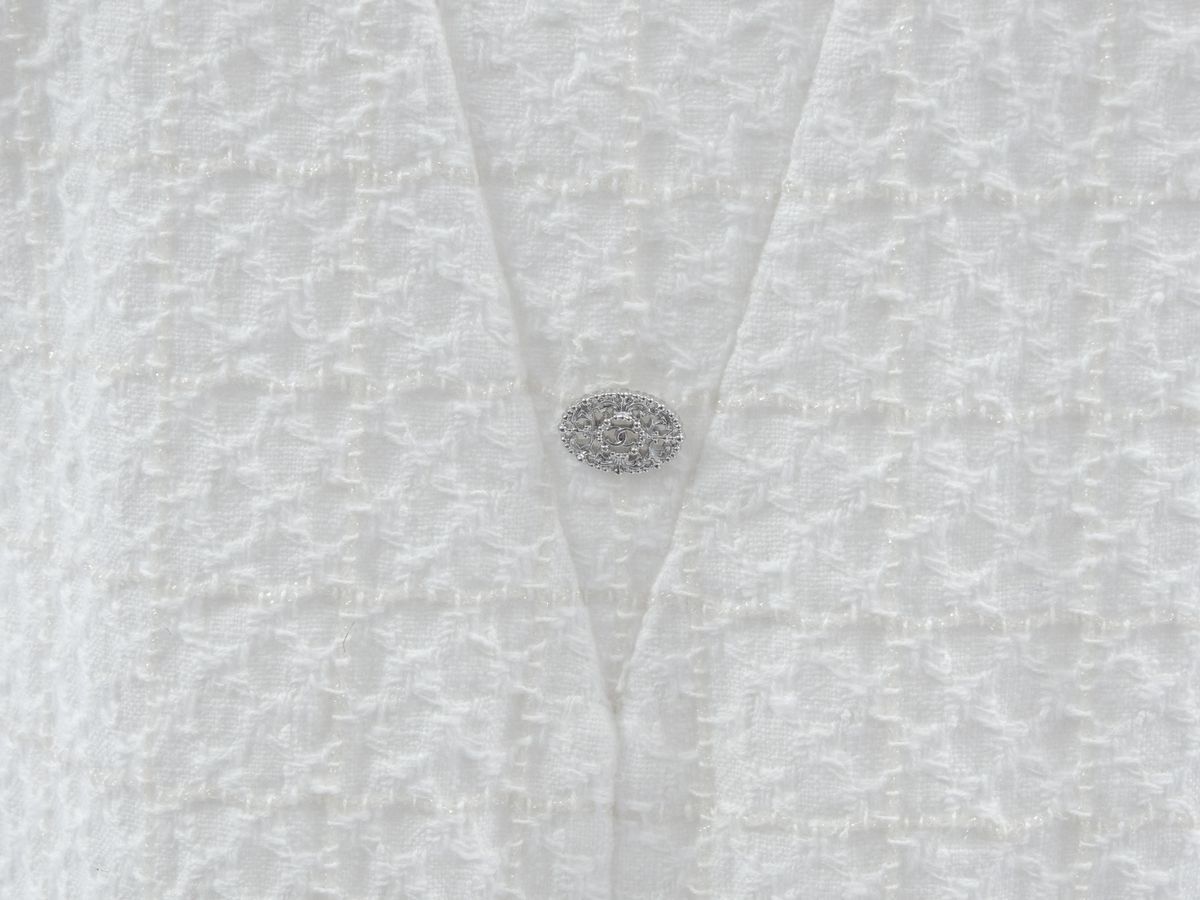 Abito in Cotone Bianco, Chanel