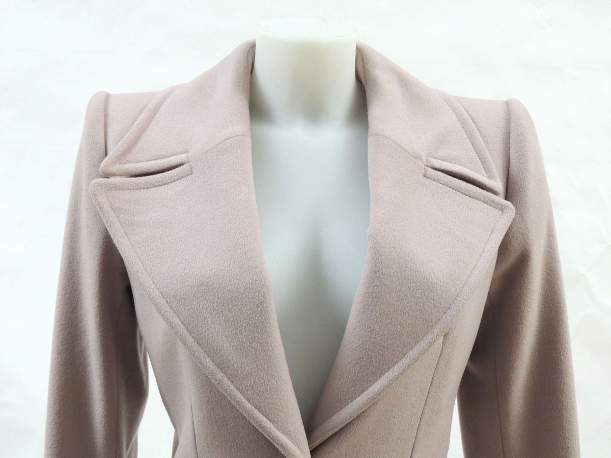Cappotto in Lana Color Cipria, Yves Saint Laurent Rive Gauche