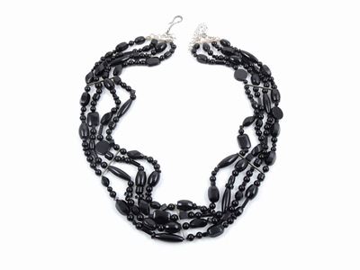 Collana/cintura in Vetro Nero