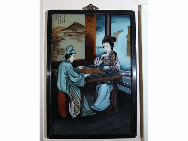 Painted on glass  (China, early 20th century)  - Auction The collector's florentine house - Maison Bibelot - Casa d'Aste Firenze - Milano