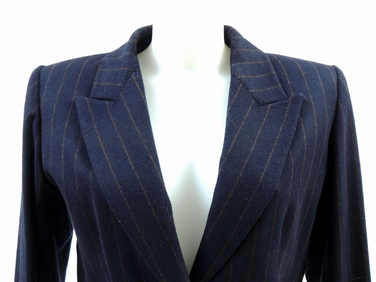 Completo in Lana e Cashmere Blu, Yves Saint Laurent Rive Gauche